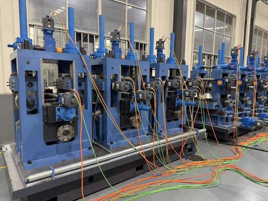 Μηχανή μύλου σωλήνων συγκόλλησης ZY20 HF φ10-26mm Στρογγυλός Χαλύβδινος Σωλήνας 0,4-1,5mm 100kW Γραμμή Στερεάς Κατάστασης
